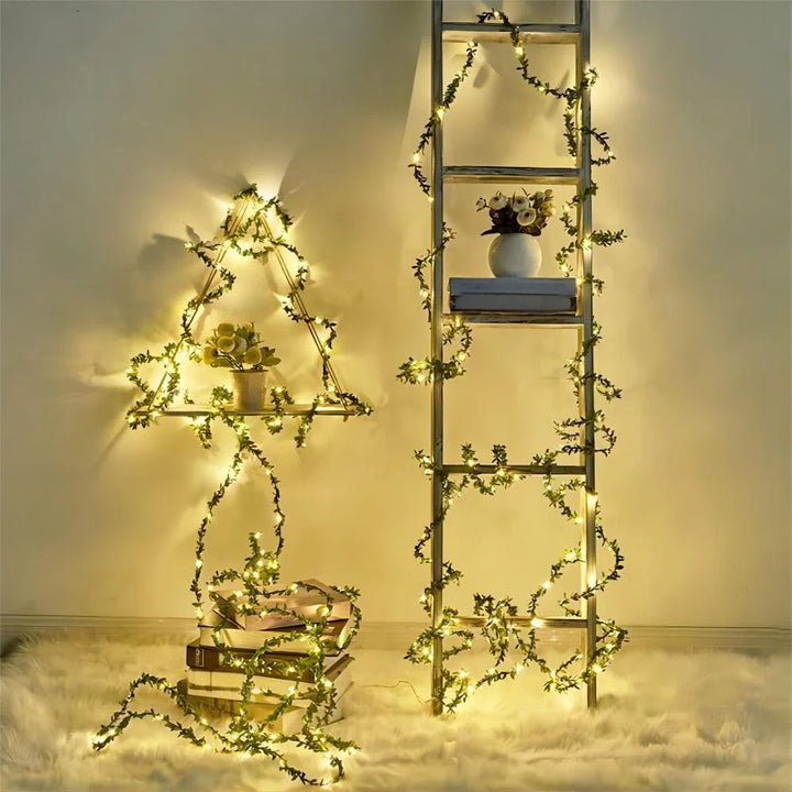 Lisslune | LED string lights with ivy vines – Decorative string lights for indoor and outdoor use