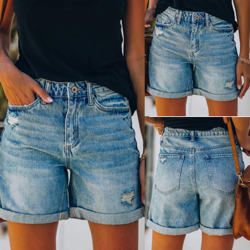 Women's jeans shorts with a modern and casual fit Lisslune