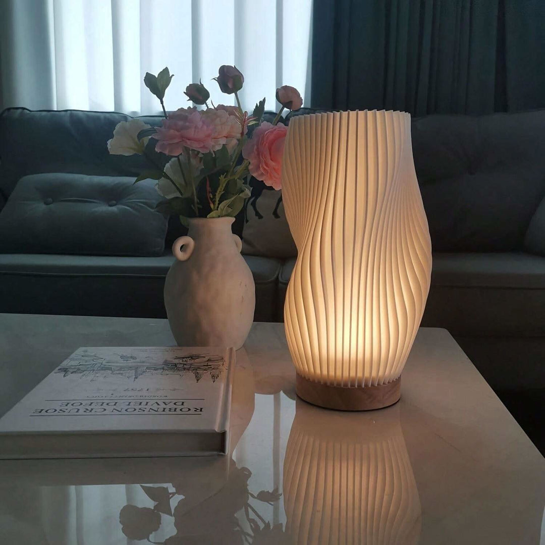 Lisslune | Wavecrest Lamp – Sleek USB-Powered Dimmable Table Lamp