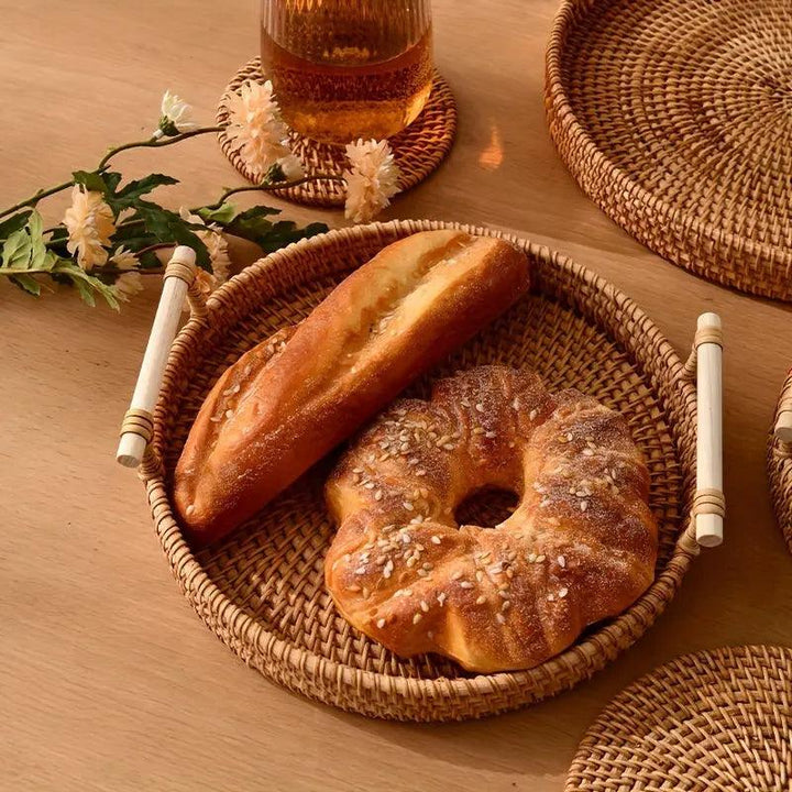 Lisslune | EcoRiva - Woven Rattan Serving Tray
