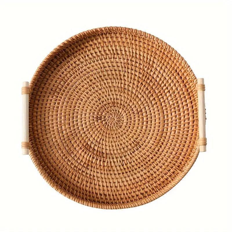 Lisslune | EcoRiva - Woven Rattan Serving Tray