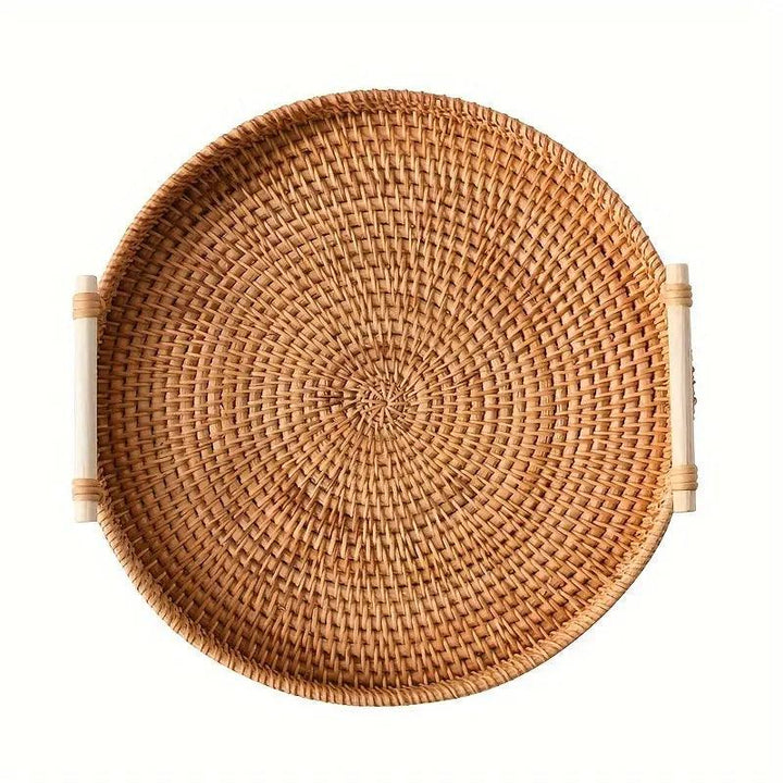 Lisslune | EcoRiva - Woven Rattan Serving Tray
