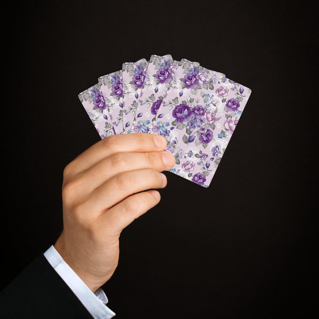 Lisslune | Retro Floral Pattern Playing Cards - Elegant Set for an Enhanced Gaming Experience