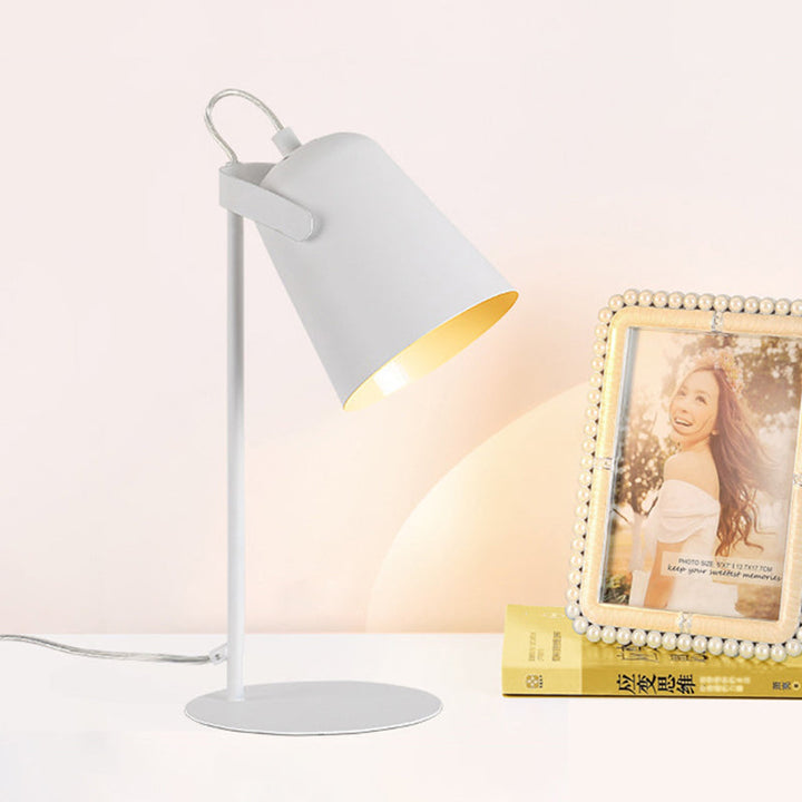 Lisslune | GlowShade - Adjustable Macaron Metallic Desk Lamp