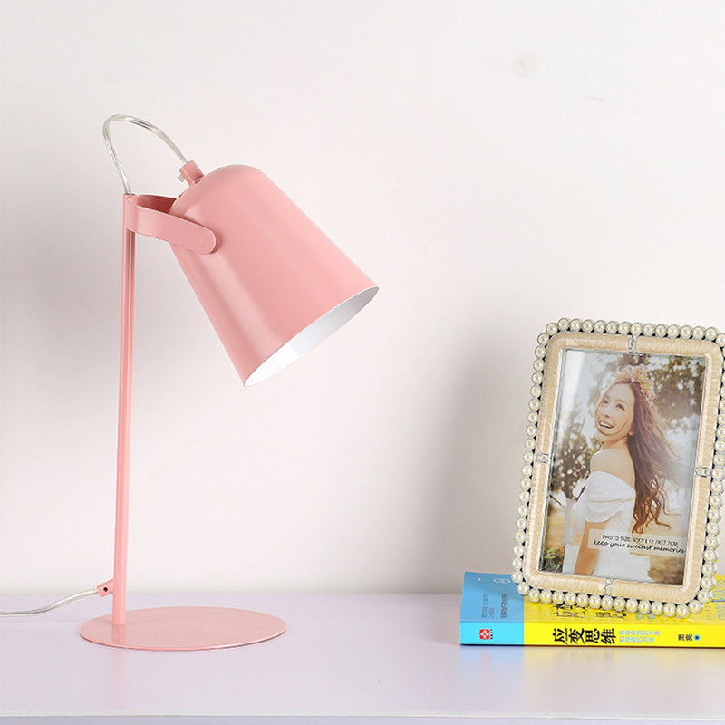 Lisslune | GlowShade - Adjustable Macaron Metallic Desk Lamp