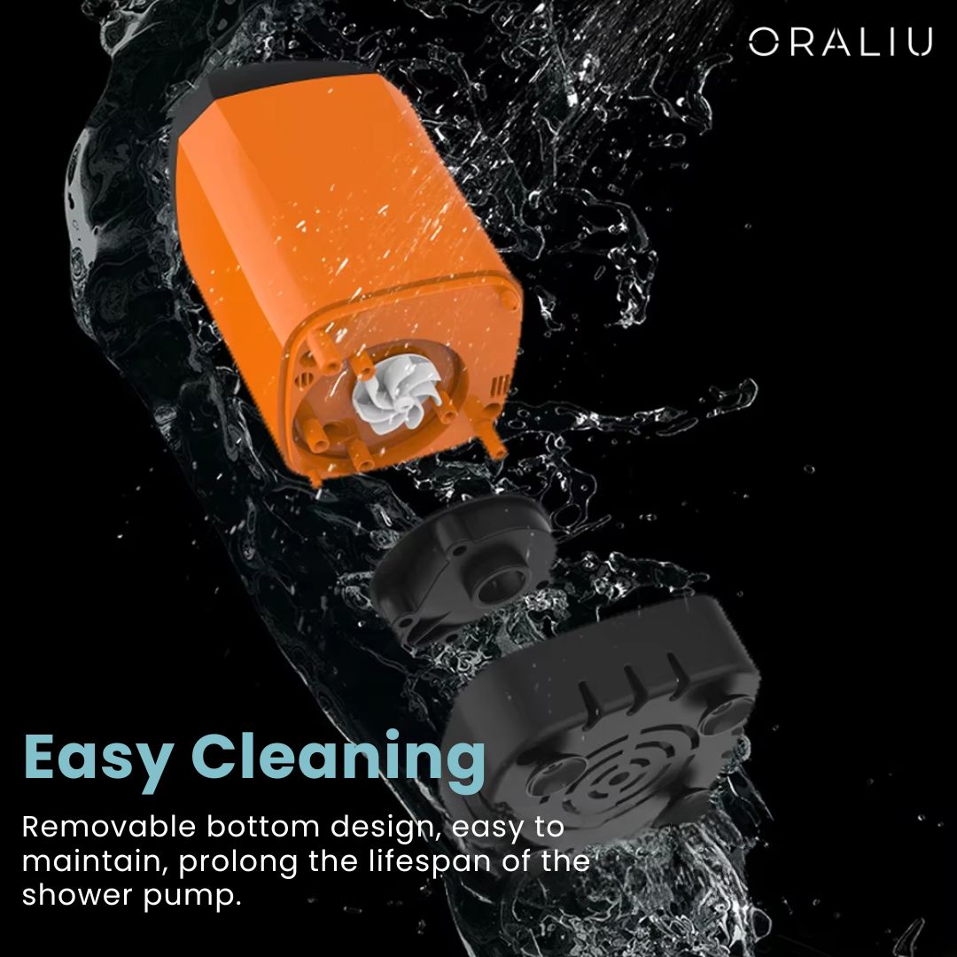 Lisslune | Portable Camping Shower with Pump – USB Rechargeable, 4400mAh Battery, Compact & Easy Setup