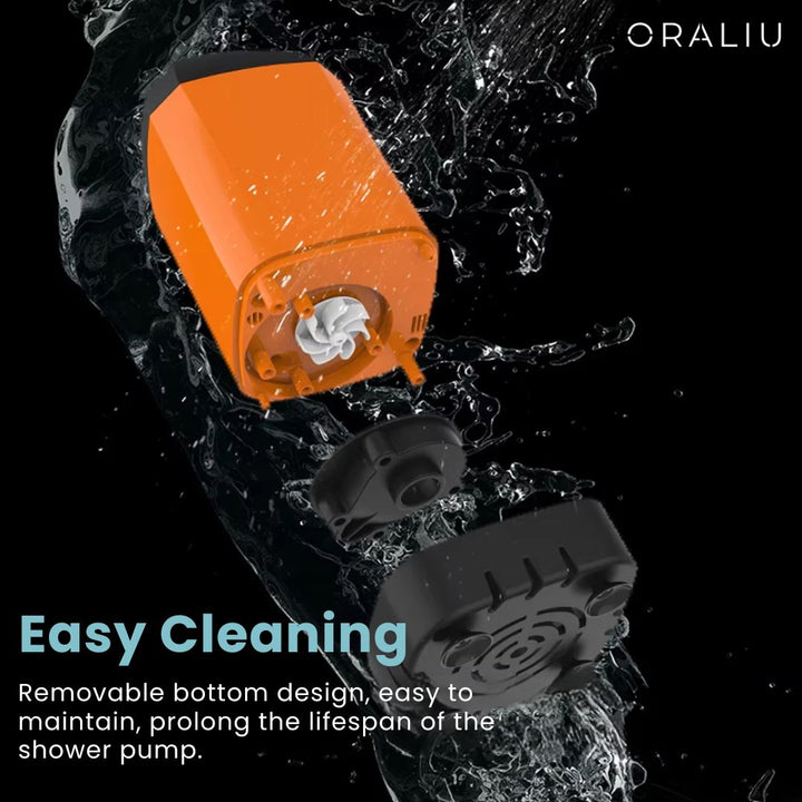Lisslune | Portable Camping Shower with Pump – USB Rechargeable, 4400mAh Battery, Compact & Easy Setup
