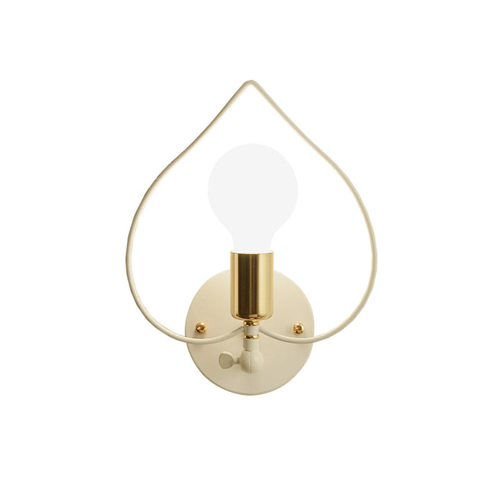 Skørter | Metal Star/Flower/Loving Heart Wall Lamp Simple Style 1 Light Wall Lighting in White for Study Room