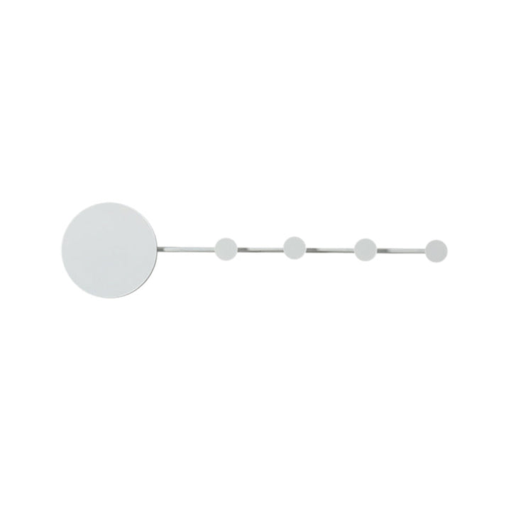 Lisslune | Circle Wall Mount Lights Modernist Metal Black/White LED Wall Light with Hooks Design in Warm/White Light