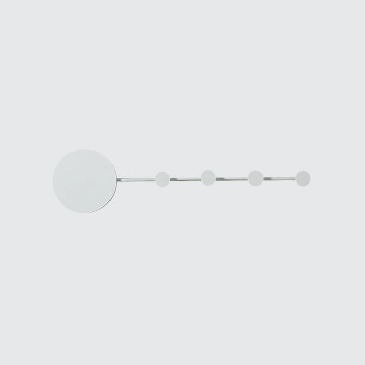 Lisslune | Circle Wall Mount Lights Modernist Metal Black/White LED Wall Light with Hooks Design in Warm/White Light
