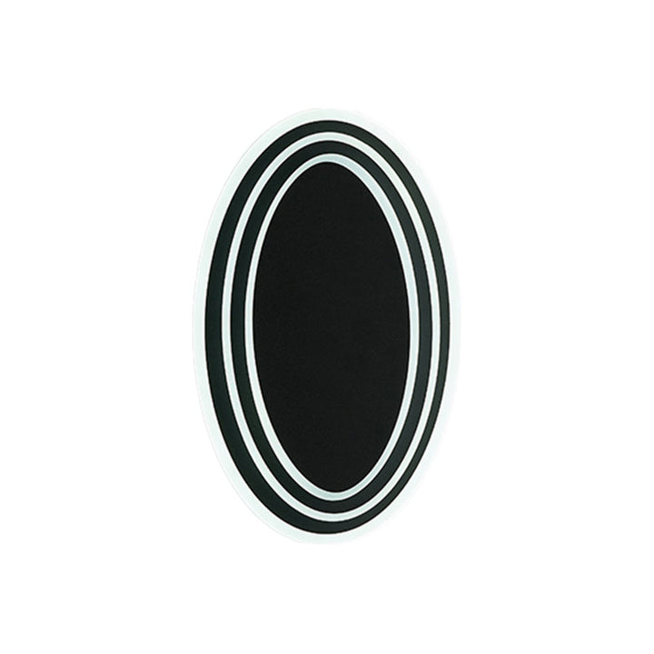 Lisslune | Black/White Round Rotatable Wall Mount Lighting Modernist LED Acrylic Wall Light Fixture in Warm/White Light