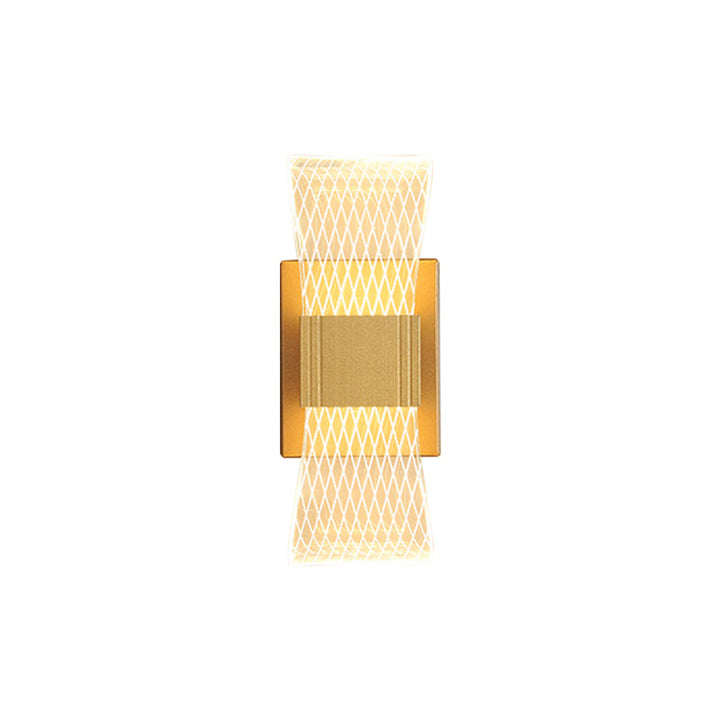 Lisslune | Bow-like acrylic LED wall light Nordic 1/2 bulbs Gold wall light lighting in warm/white light