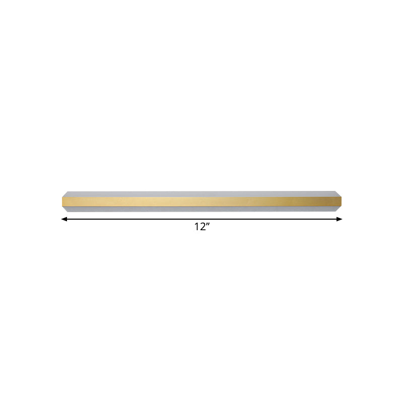 Lisslune | Linear Acrylic Wall Mounted Light Modern LED Gold Wall Light Fixture in Warm/White Light, 30 cm/40 cm/60 cm Width