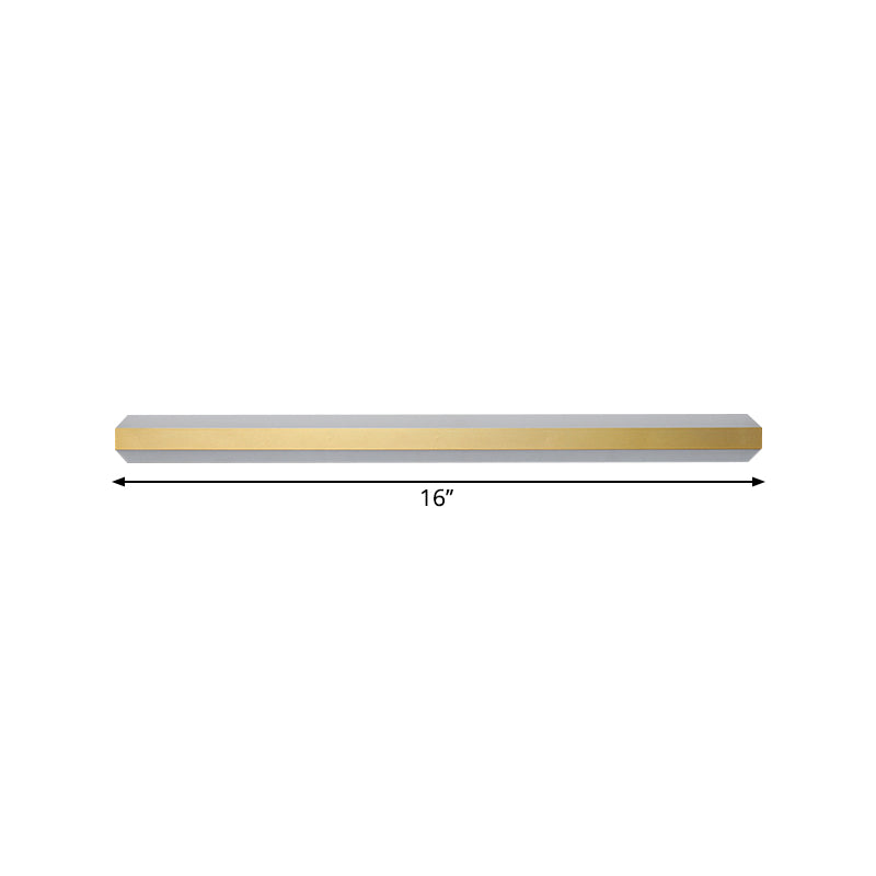 Lisslune | Linear Acrylic Wall Mounted Light Modern LED Gold Wall Light Fixture in Warm/White Light, 30 cm/40 cm/60 cm Width