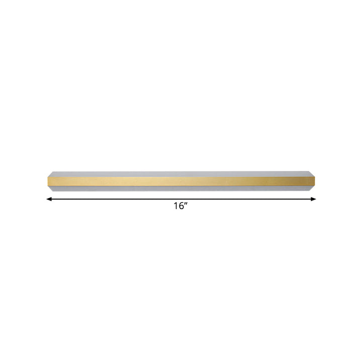 Lisslune | Linear Acrylic Wall Mounted Light Modern LED Gold Wall Light Fixture in Warm/White Light, 30 cm/40 cm/60 cm Width