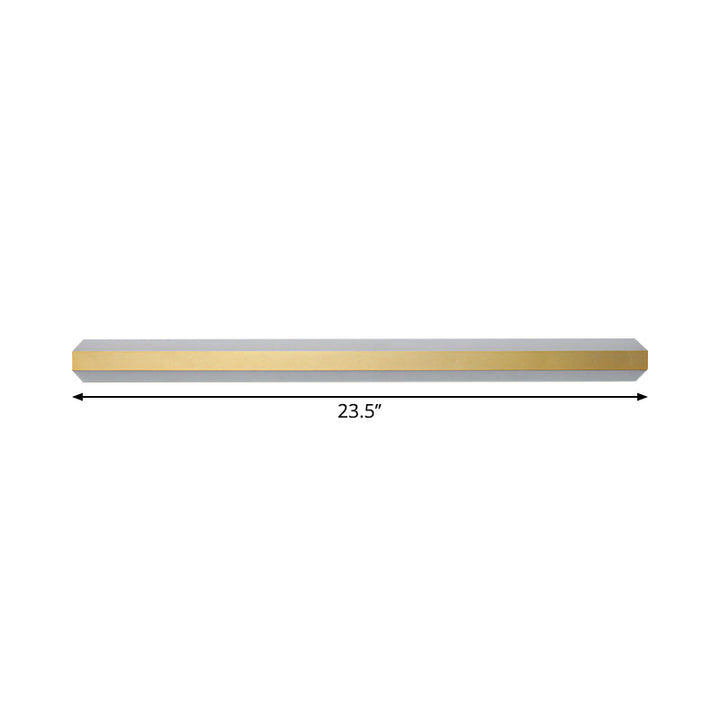 Lisslune | Linear Acrylic Wall Mounted Light Modern LED Gold Wall Light Fixture in Warm/White Light, 30 cm/40 cm/60 cm Width