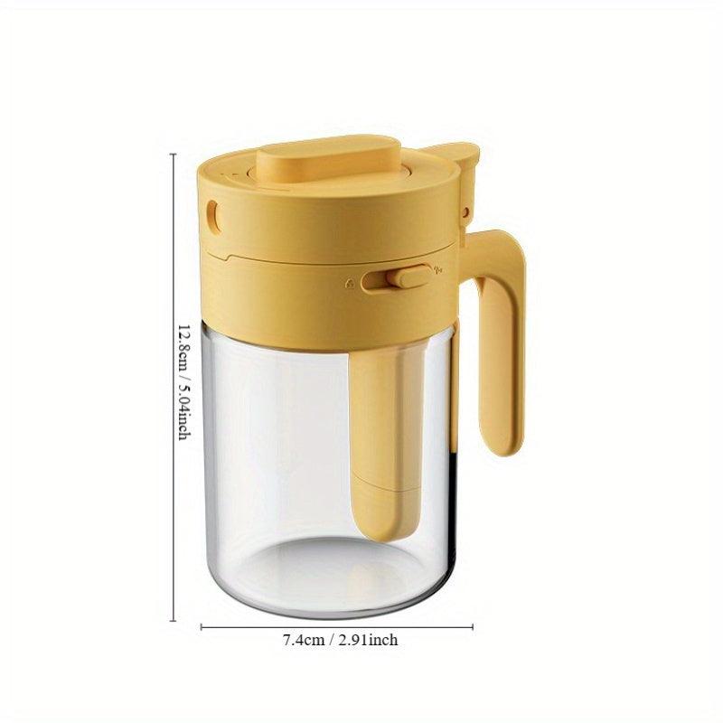 Lisslune | Stylish 2-in-1 Glass Spice Jar Set with Spoon Compartment, Dual Functional Spice Organizer for the Kitchen