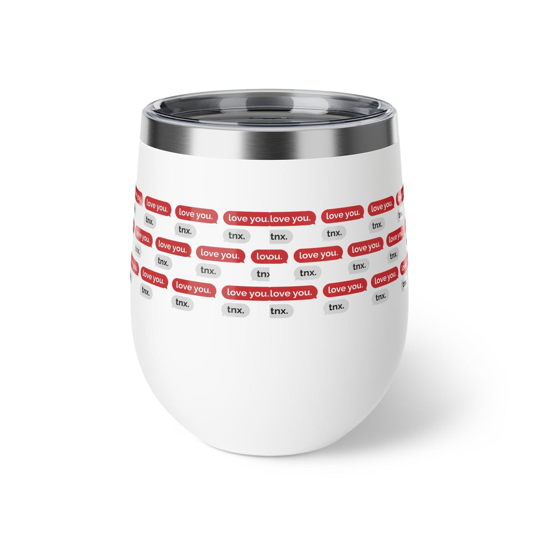 Lisslune | Cupid's Delight 12oz Insulated Stainless Steel Cup - Perfect Temperature Control