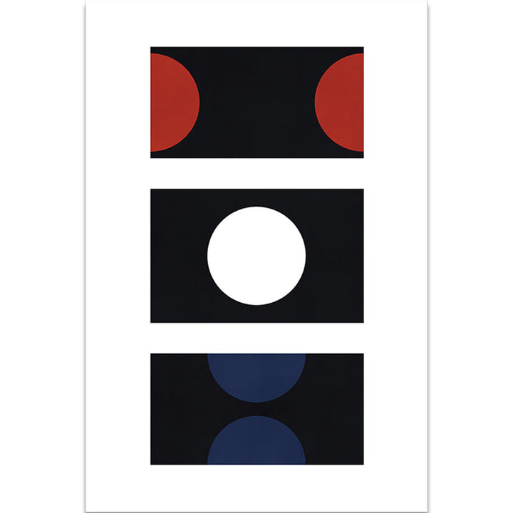 Lisslune | Black and Red Abstract Area Rug Polyester Modern Rug Washable Pet Friendly Carpet for Living Room