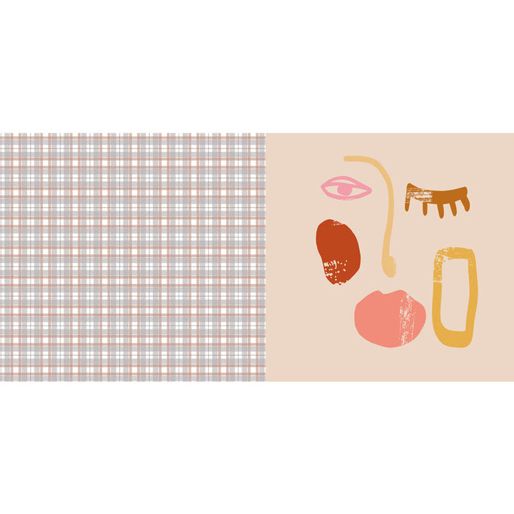 Lisslune | Pink Houndstooth Pattern Carpet Polyester Modernist Carpet Pet-Friendly Non-Slip Back Carpet for Living Room