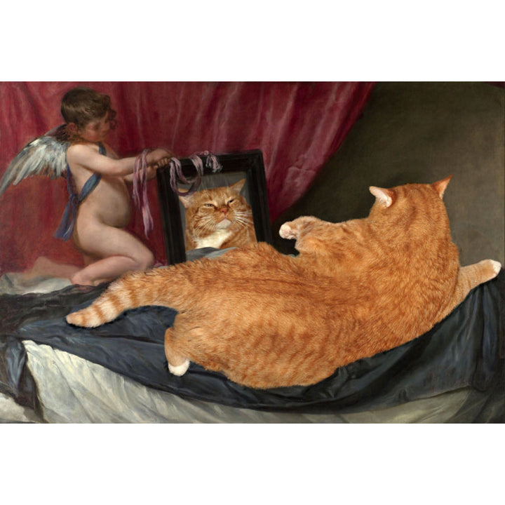 Lisslune | Novelty Cat Pattern Carpet Red and Black Polyester Washable Pet-Friendly Area Rug for Decoration