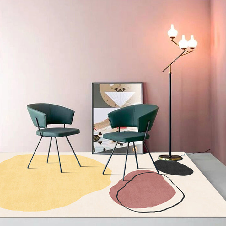 Lisslune | Simple Norwegian Carpet Multifunctional Abstract Carpet Washable Pet-Friendly Area Rug for Living Room