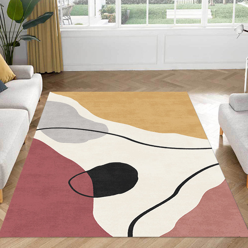 Lisslune | Simple Norwegian Carpet Multifunctional Abstract Carpet Washable Pet-Friendly Area Rug for Living Room