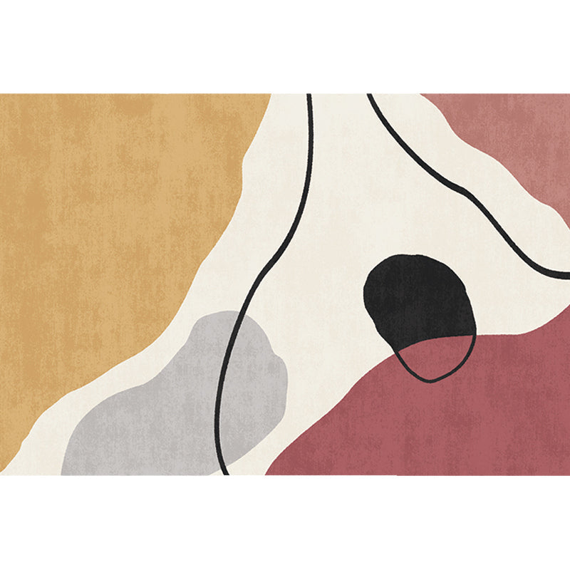 Lisslune | Simple Norwegian Carpet Multifunctional Abstract Carpet Washable Pet-Friendly Area Rug for Living Room