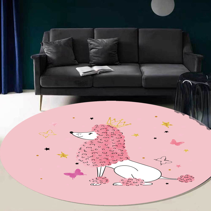 Lisslune | Green and Blue Children's Carpet Polyester Animal and Fish Pattern Carpet Pet Friendly Washable Non-Slip Backing Carpet for Decoration