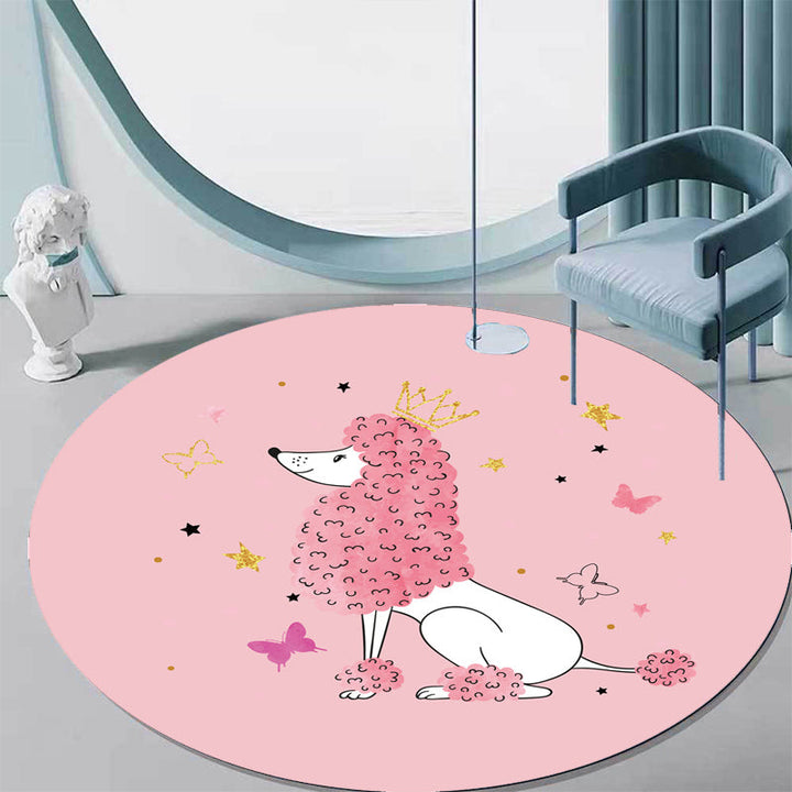 Lisslune | Green and Blue Children's Carpet Polyester Animal and Fish Pattern Carpet Pet Friendly Washable Non-Slip Backing Carpet for Decoration