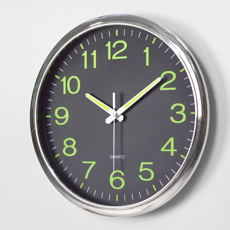 Lisslune | Silent LED Wall Clock 12" for Classroom