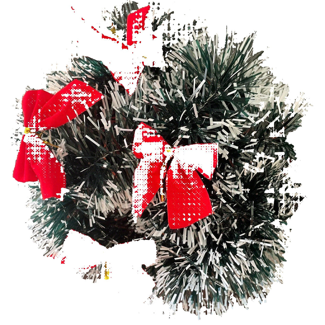 Lisslune | LumaTinsel LED Christmas Garland – Set of 2 Wireless Metallic String Lights with Warm Lighting