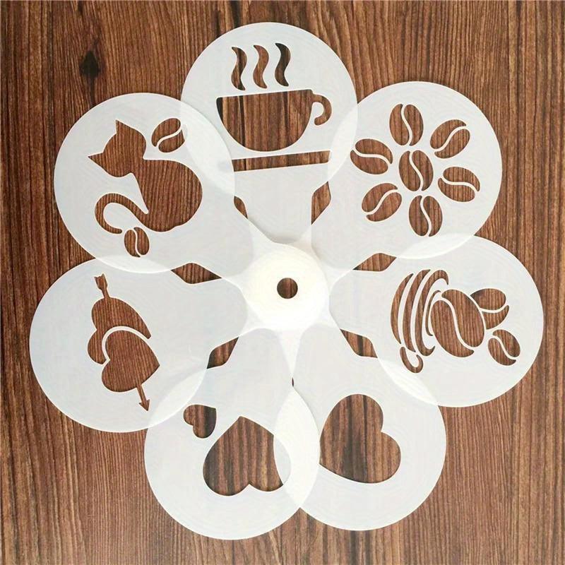 Lisslune | 19-piece Latte Art and Cake Decoration Template Set
