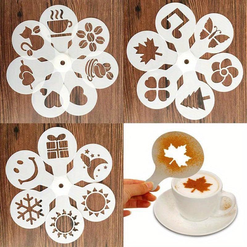 Lisslune | 19-piece Latte Art and Cake Decoration Template Set