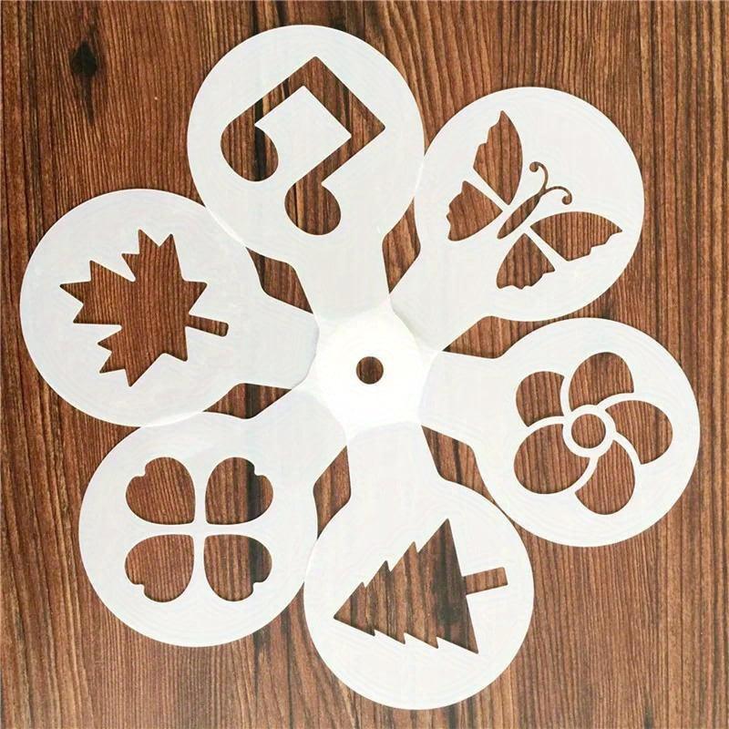 Lisslune | 19-piece Latte Art and Cake Decoration Template Set