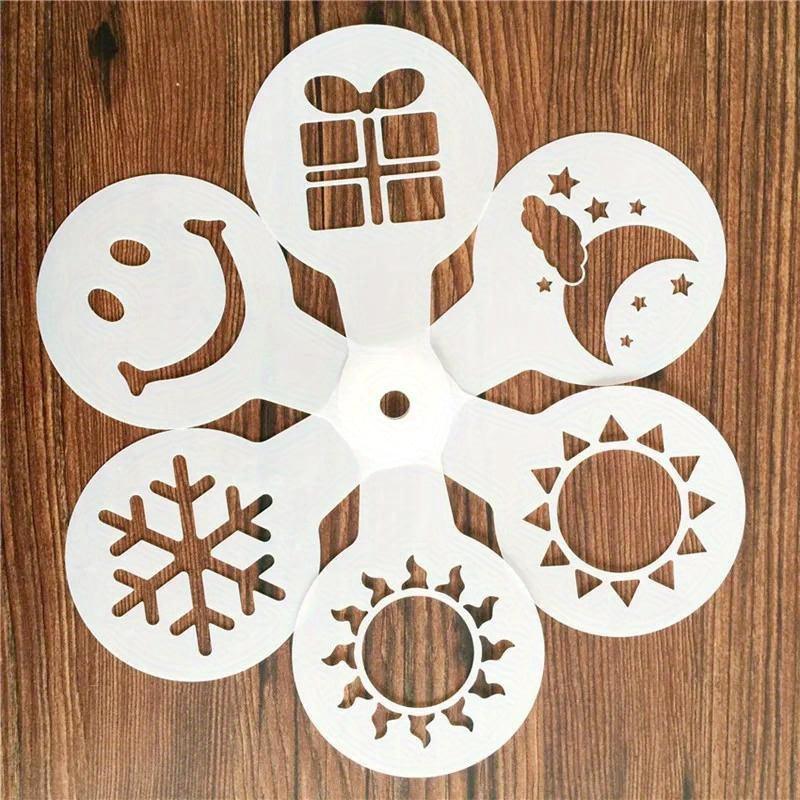 Lisslune | 19-piece Latte Art and Cake Decoration Template Set