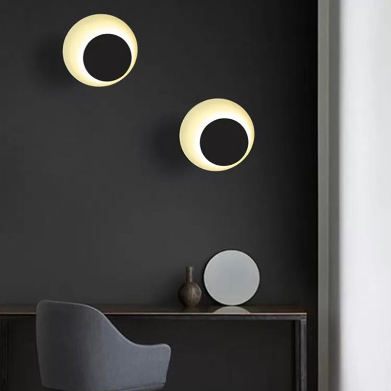 Skørter | Macaron Loft Round Wall Lamp Metal Wall Lamp with Candy Color for Office Hallway