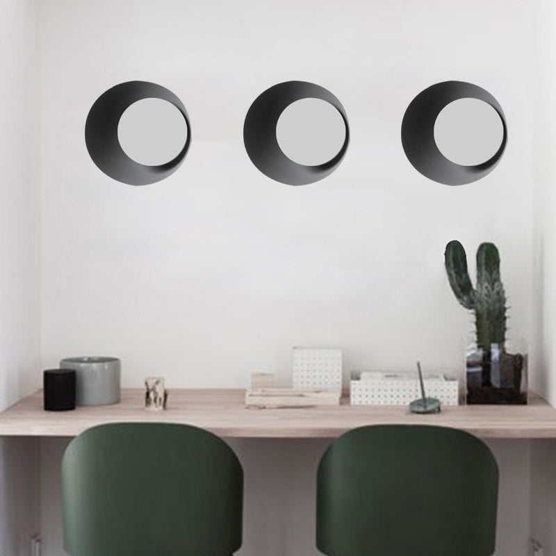 Skørter | Macaron Loft Round Wall Lamp Metal Wall Lamp with Candy Color for Office Hallway