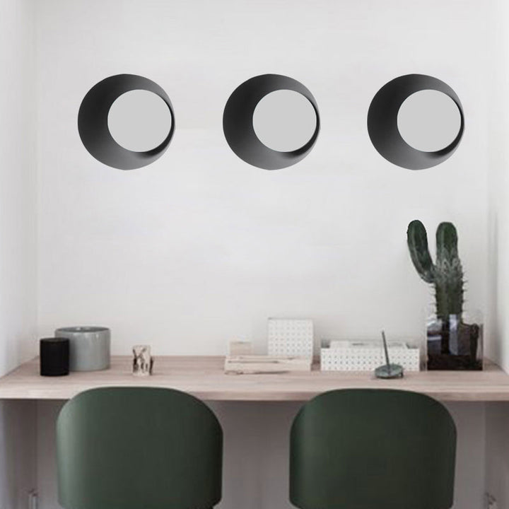 Skørter | Macaron Loft Round Wall Lamp Metal Wall Lamp with Candy Color for Office Hallway