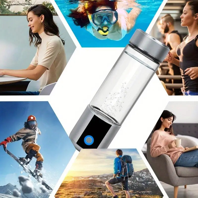 Lisslune | Rechargeable Alkaline Water Bottle - Hydrogen-Enriched Water