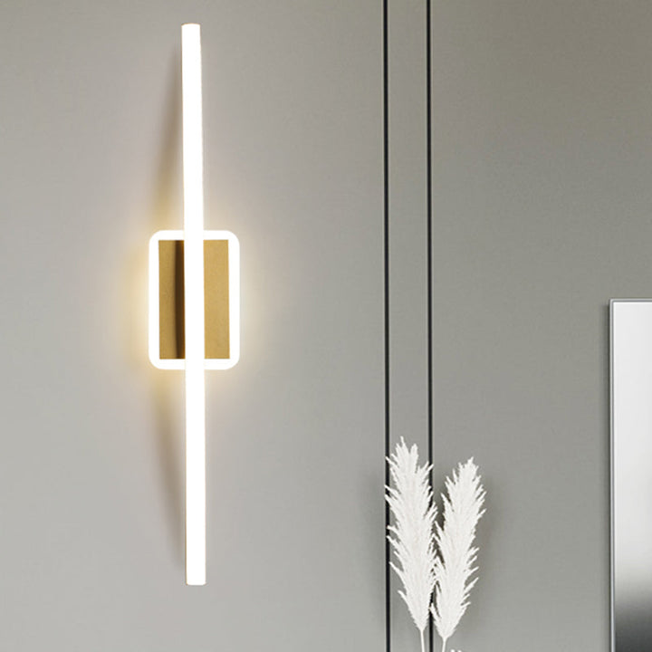 Lisslune | Curvilinear Aluminum Wall Lamp Simplicity Gold/Coffee LED Wall Light Lighting for Dining Room