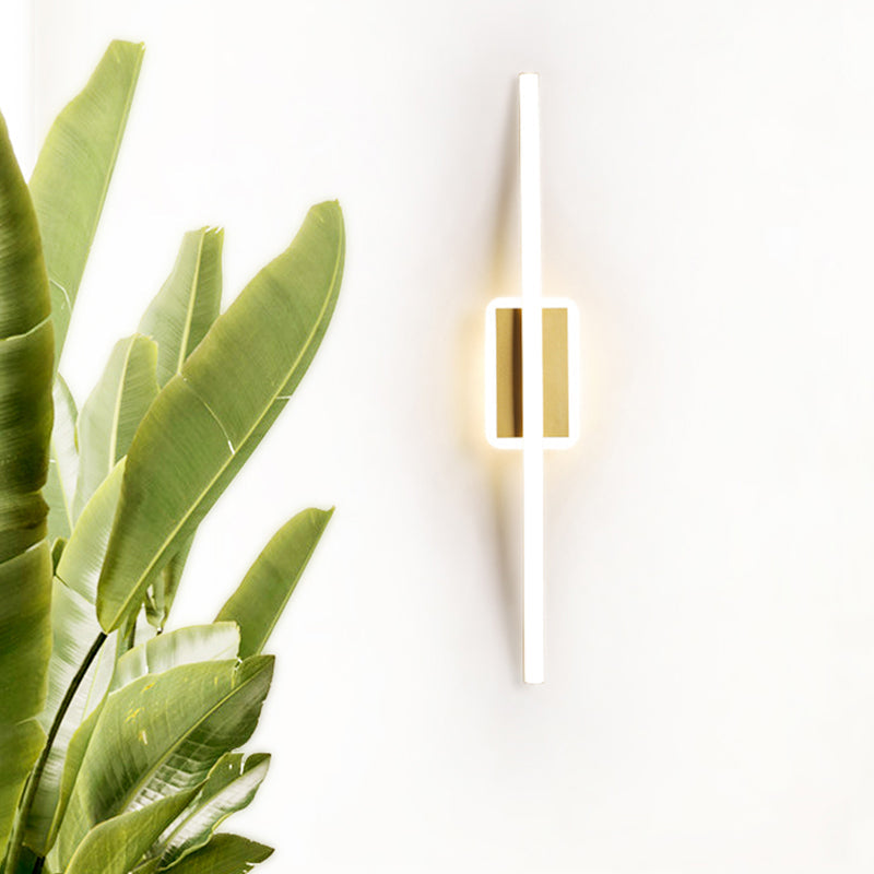 Lisslune | Curvilinear Aluminum Wall Lamp Simplicity Gold/Coffee LED Wall Light Lighting for Dining Room