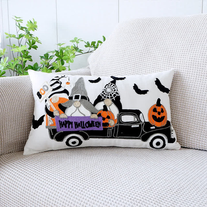 Lisslune | Embroidered Halloween Decorative Pillowcase Autumn Cushion Cover 30x50cm