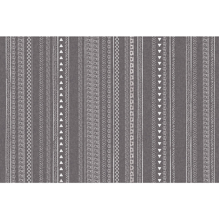 Lisslune | Retro striped pattern rug gray polyester washable pet-friendly non-slip rug for living room