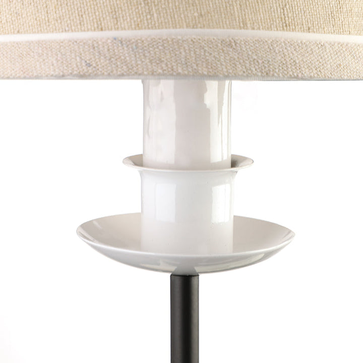 Skørter | Nursing Room Tapered Shade Wall Lamp Fabric Traditional White Wall Stone with Dove Decoration