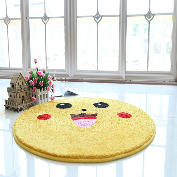 Lisslune | Beautiful Pattern Carpet Yellow and Green Kids Carpet Polyester Pet Friendly Washable Area Rug for the Children's Room