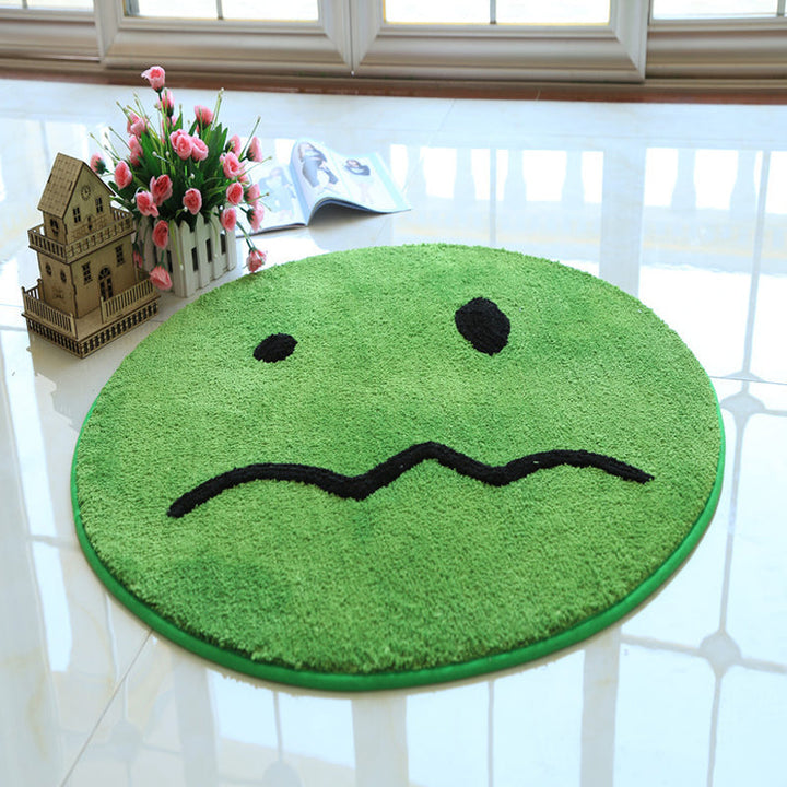 Lisslune | Beautiful Pattern Carpet Yellow and Green Kids Carpet Polyester Pet Friendly Washable Area Rug for the Children's Room
