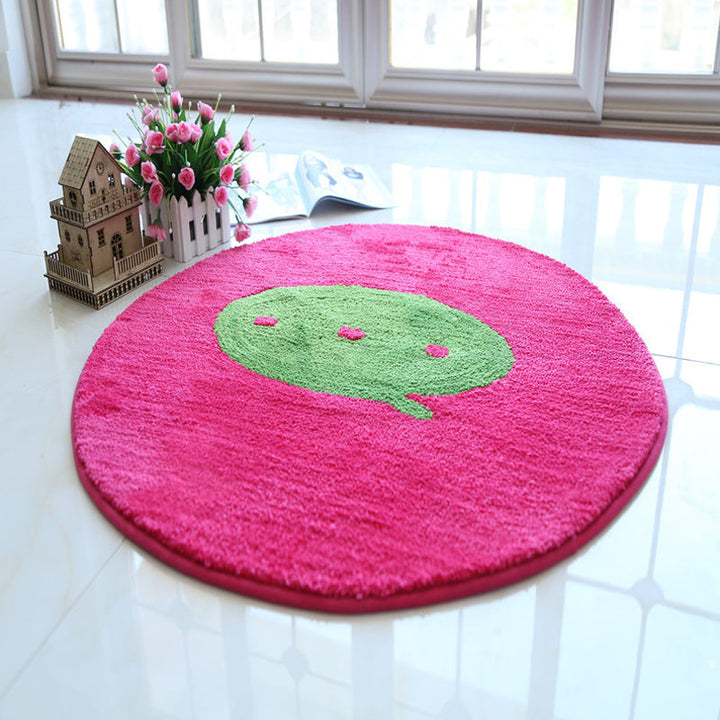 Lisslune | Blue and Red Children's Carpet Polyester Home and Battery Pattern Carpet Pet Friendly Washable Non-Slip Back Carpet for Decoration