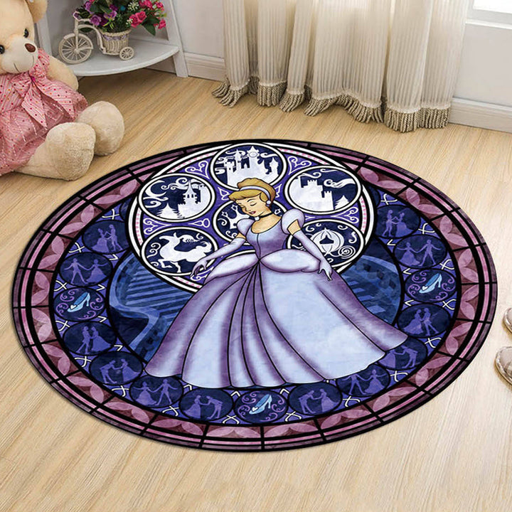 Lisslune | Unique Cartoon Character Pattern Rug Multicolor Kids Rug Polyester Animal Friendly Washable Area Rug for Kids Room