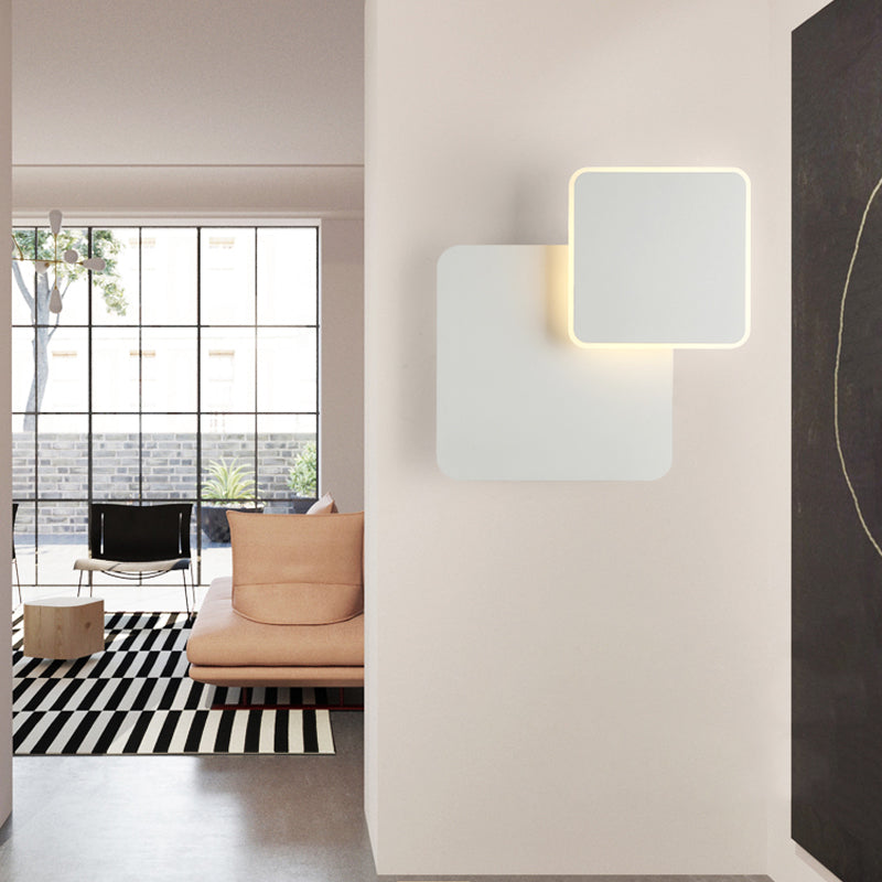 Skørter | Simple Style Slim Panel Wall Light Wood Acrylic Energy Saving Wall Lamp for Corridor Kitchen